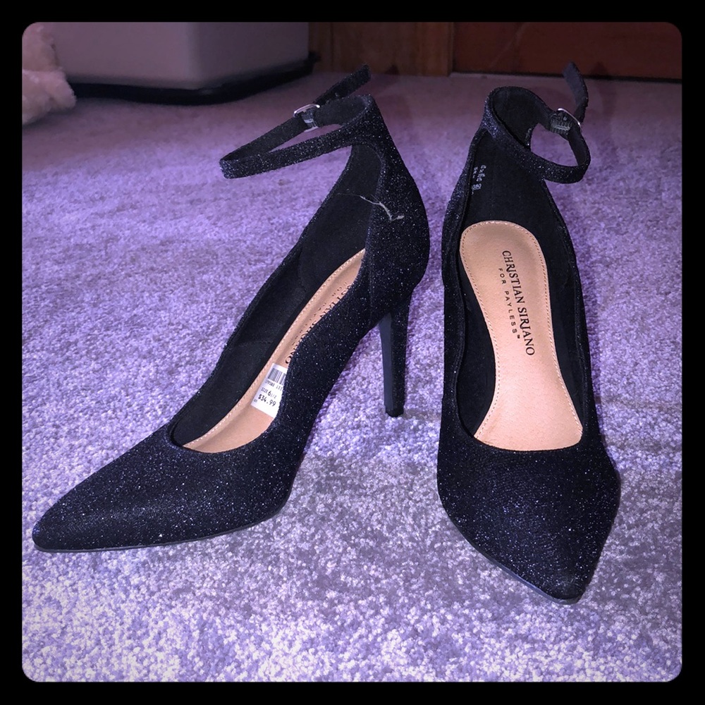 Black Heels w/ Ankle Strap